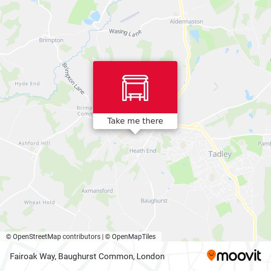 Fairoak Way, Baughurst Common map