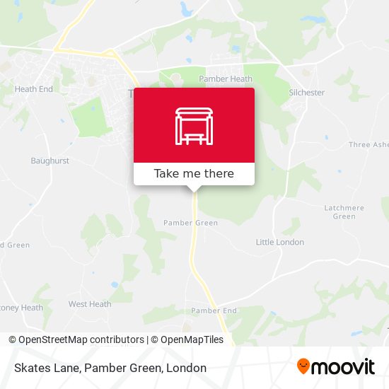 Skates Lane, Pamber Green map