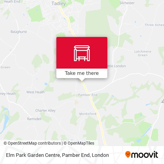 Elm Park Garden Centre, Pamber End map