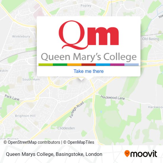 Queen Marys College, Basingstoke map