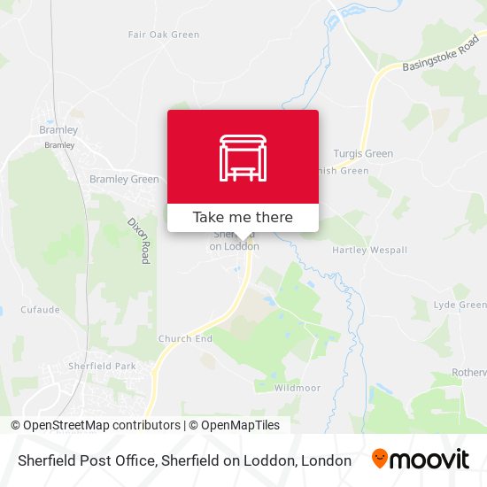 Sherfield Post Office, Sherfield on Loddon map