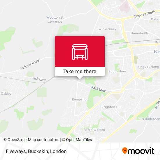 Fiveways, Buckskin map