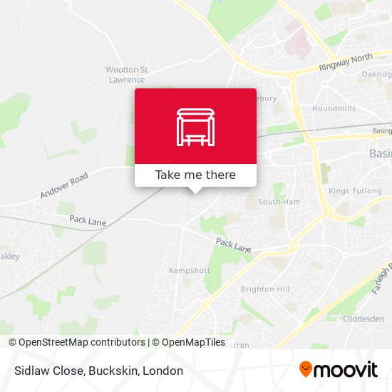 Sidlaw Close, Buckskin map