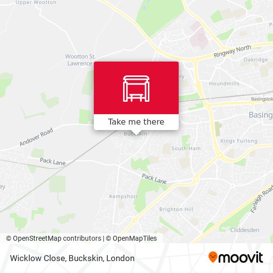 Wicklow Close, Buckskin map