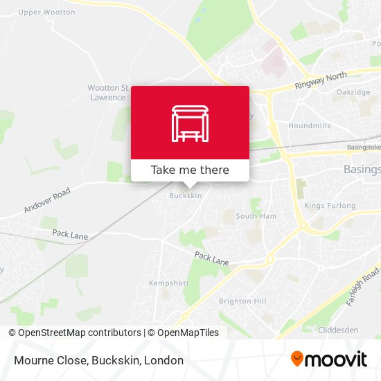 Mourne Close, Buckskin map