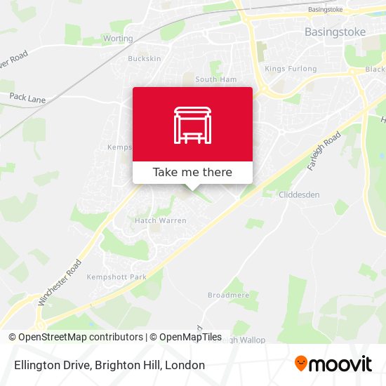 Ellington Drive, Brighton Hill map