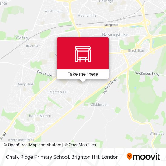 Chalk Ridge Primary School, Brighton Hill map
