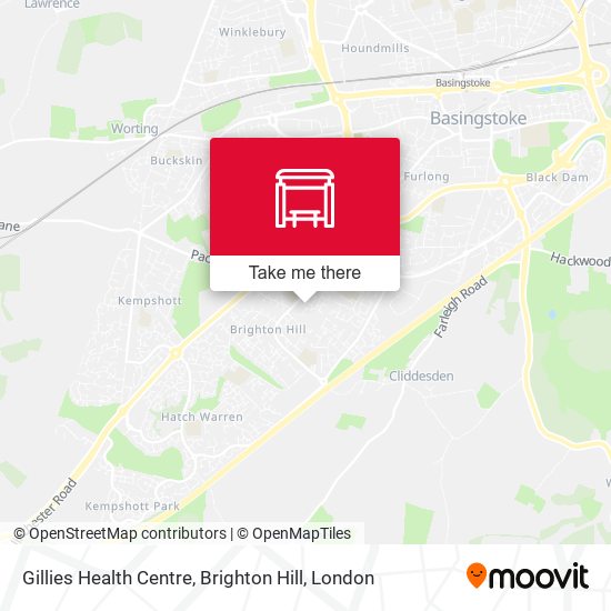 Gillies Health Centre, Brighton Hill map