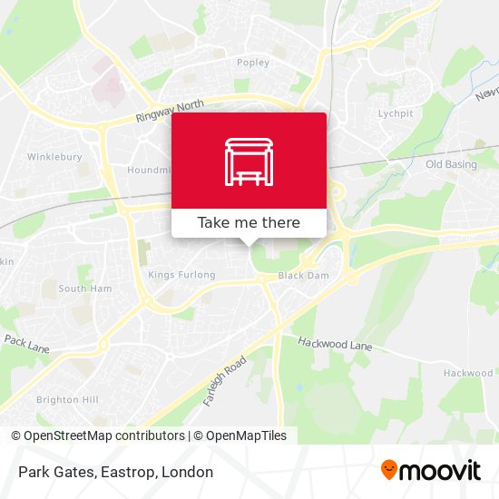 Park Gates, Eastrop map