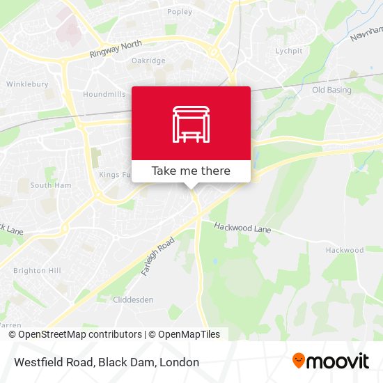 Westfield Road, Black Dam map