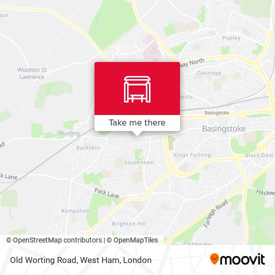 Old Worting Road, West Ham map