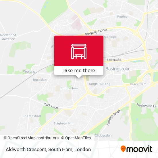 Aldworth Crescent, South Ham map