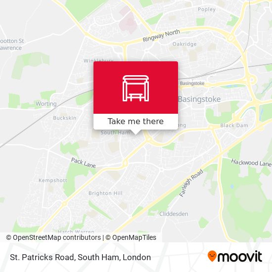 St. Patricks Road, South Ham map