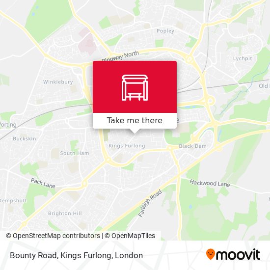 Bounty Road, Kings Furlong map
