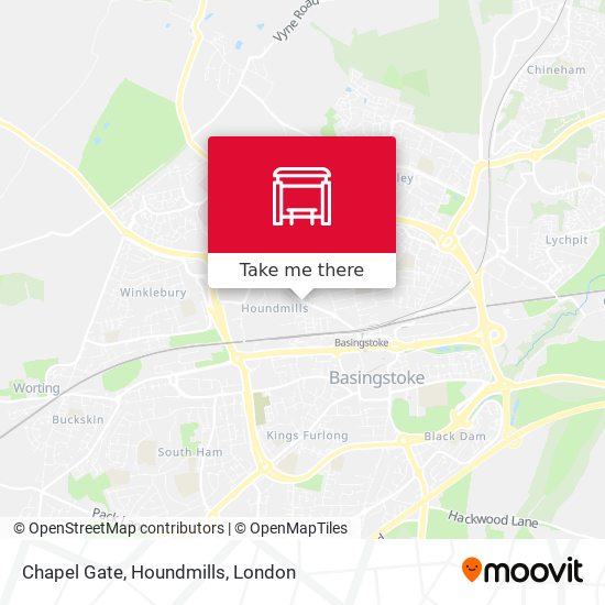 Chapel Gate, Houndmills map