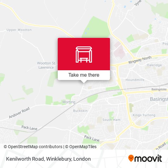 Kenilworth Road, Winklebury map