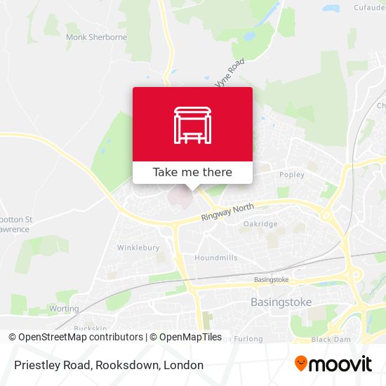 Priestley Road, Rooksdown map