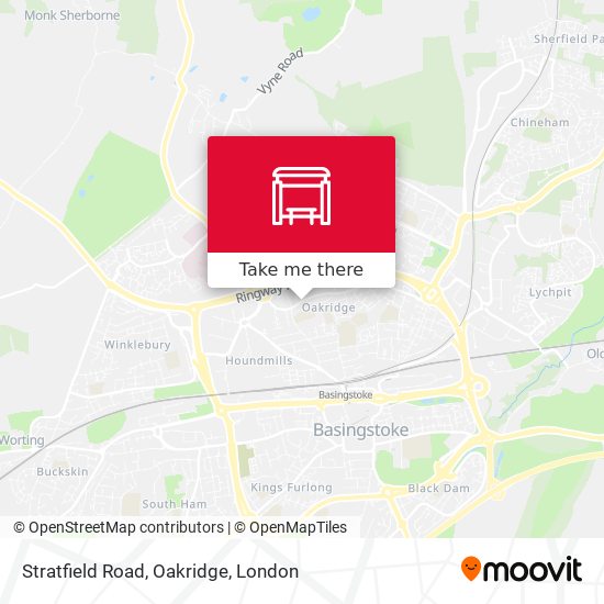 Stratfield Road, Oakridge map