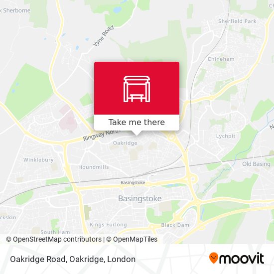 Oakridge Road, Oakridge map