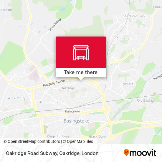 Oakridge Road Subway, Oakridge map