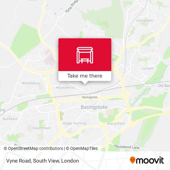 Vyne Road, South View map
