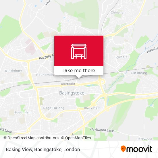 Basing View, Basingstoke map