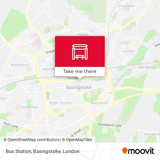 Bus Station, Basingstoke map