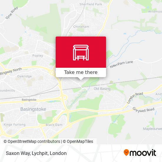 Saxon Way, Lychpit map