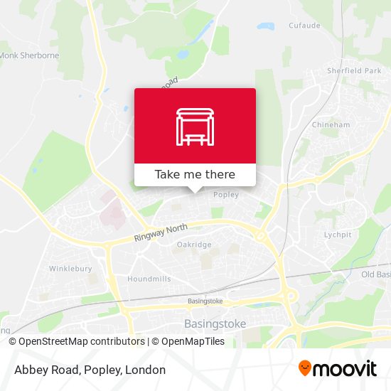 Abbey Road, Popley map