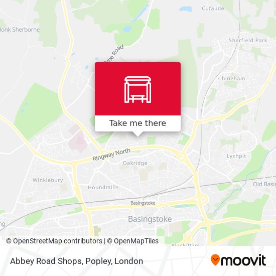 Abbey Road Shops, Popley map