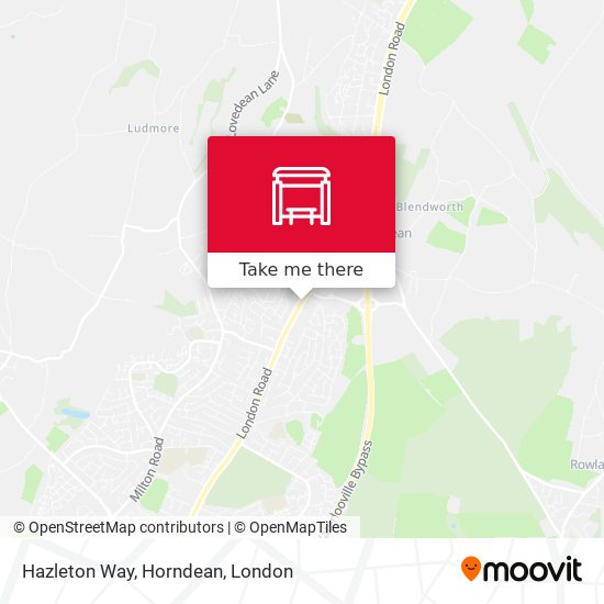 Hazleton Way, Horndean map