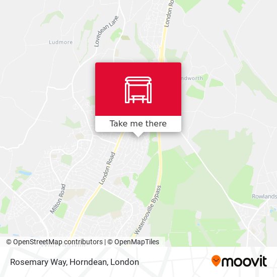 Rosemary Way, Horndean map