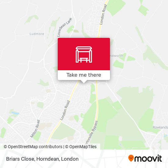 Briars Close, Horndean map