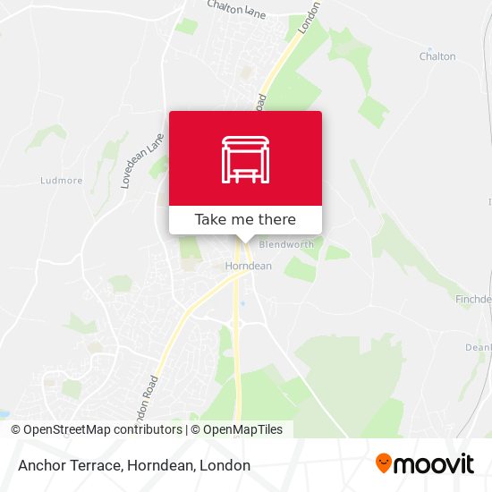 Anchor Terrace, Horndean map
