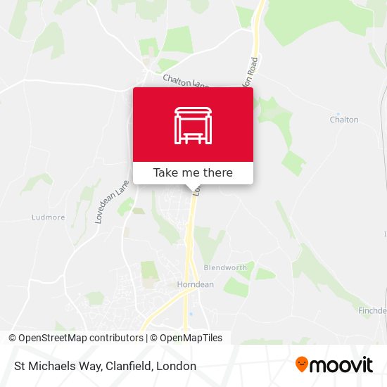 St Michaels Way, Clanfield map