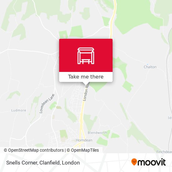 Snells Corner, Clanfield map