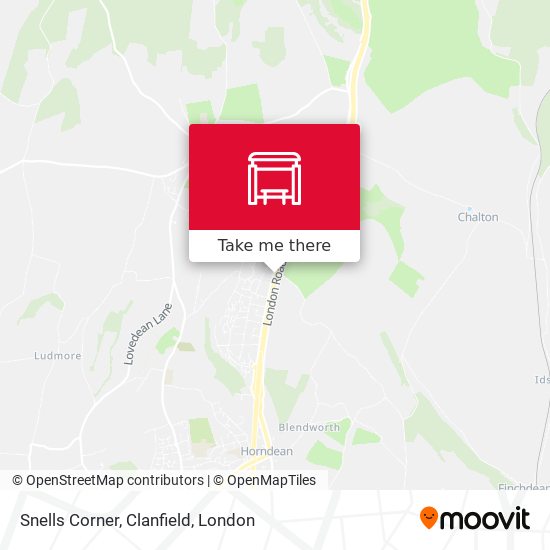Snells Corner, Clanfield map