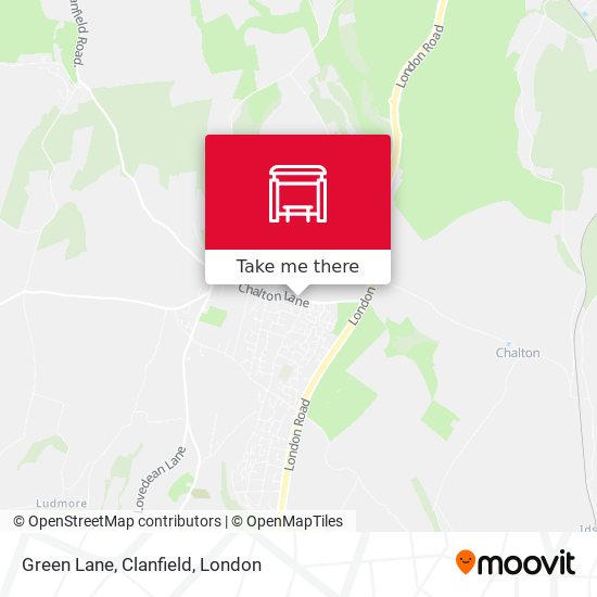Green Lane, Clanfield map