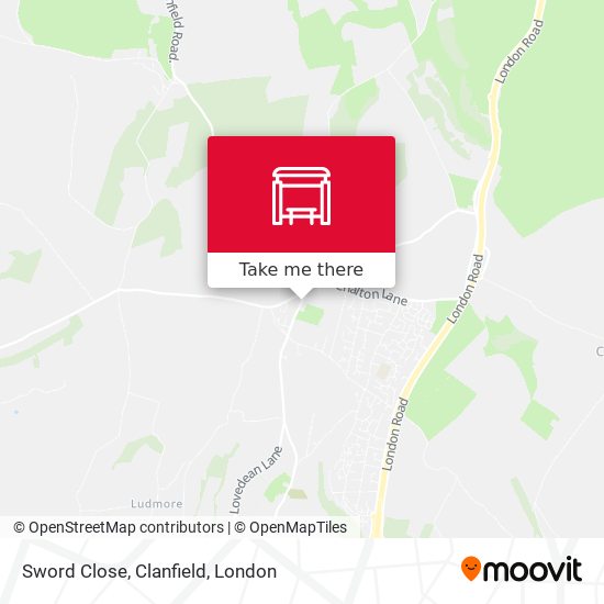 Sword Close, Clanfield map