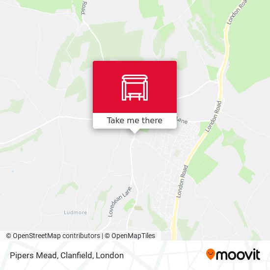 Pipers Mead, Clanfield map