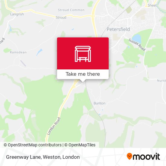 Greenway Lane, Weston map