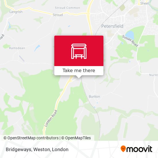 Bridgeways, Weston map