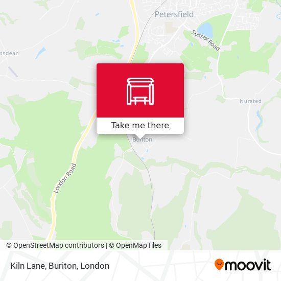 Kiln Lane, Buriton map
