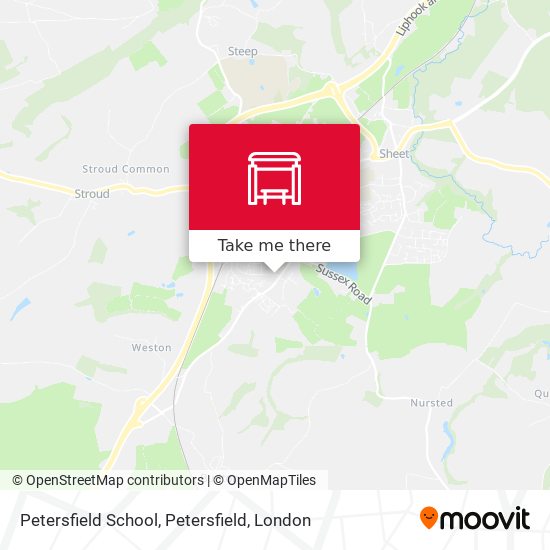Petersfield School, Petersfield map