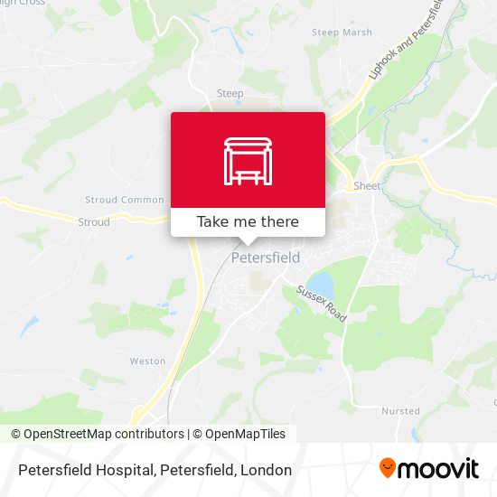 Petersfield Hospital, Petersfield map