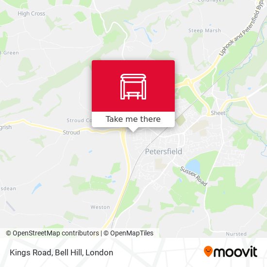Kings Road, Bell Hill map