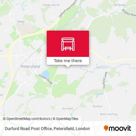 Durford Road Post Office, Petersfield map