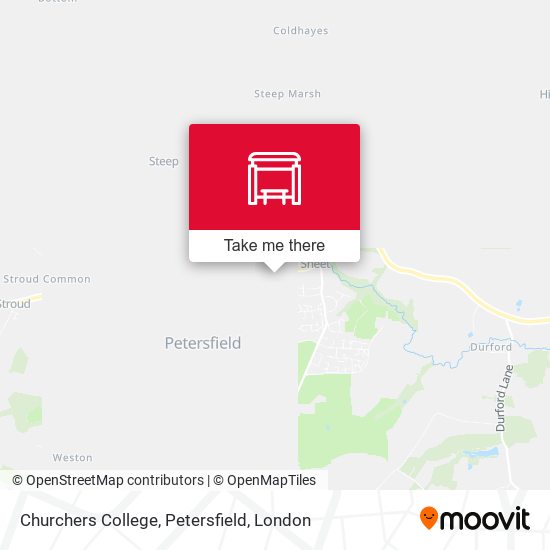 Churchers College, Petersfield map