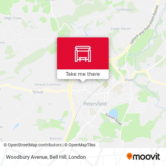 Woodbury Avenue, Bell Hill map