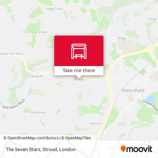 The Seven Stars, Stroud map